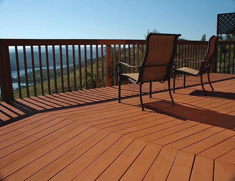 Right Deck Stain
