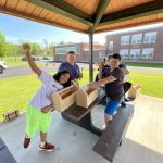 Kids working to build a tool box 6
